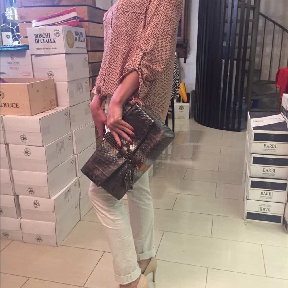 Genuine Python Skin Clutch - Picture 4 of 4